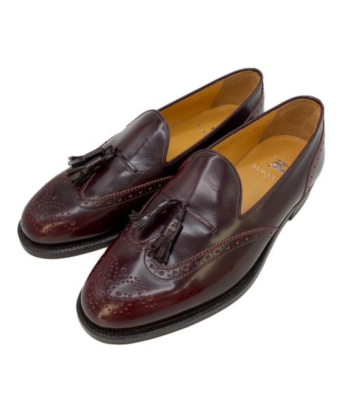 BURBERRY LONDON（バーバリーロンドン）BURBERRY LONDON (バーバリーロンドン) タッセルローファー ボルドー サイズ:25㎝ EEの古着・服飾アイテム