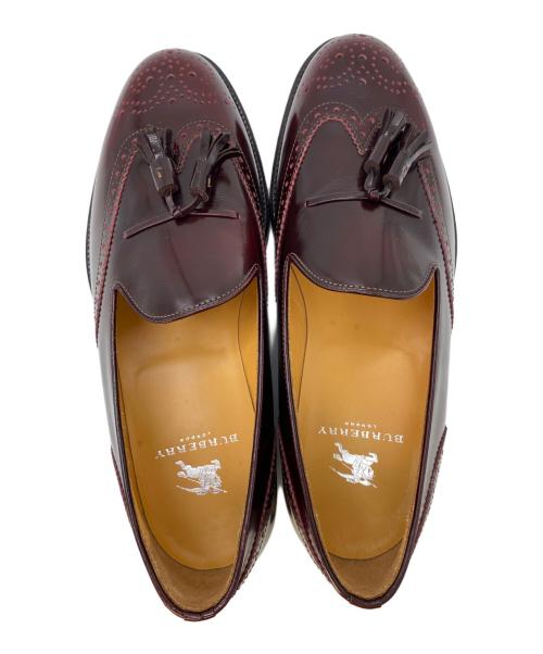 BURBERRY LONDON（バーバリーロンドン）BURBERRY LONDON (バーバリーロンドン) タッセルローファー ボルドー サイズ:25㎝ EEの古着・服飾アイテム