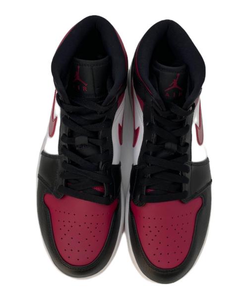 NIKE（ナイキ）NIKE (ナイキ) Air Jordan 1 Mid（エアジョーダン1 ミッド） レッド×ブラック サイズ:27.5の古着・服飾アイテム