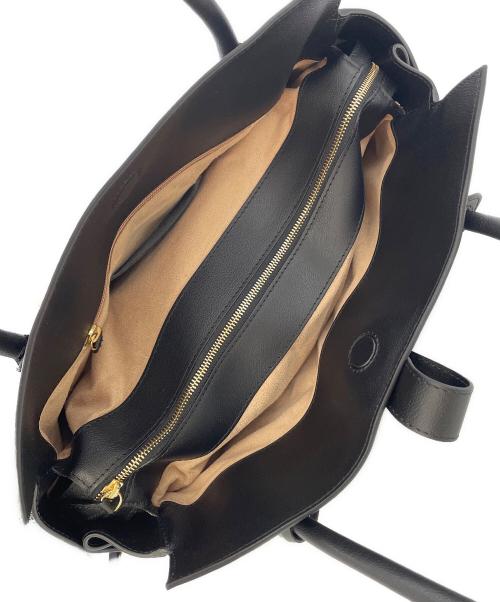 BOLDRINI SELLERIA（ボルドリーニ セレリア）BOLDRINI SELLERIA (ボルドリーニ セレリア) レザートートバッグ ブラックの古着・服飾アイテム