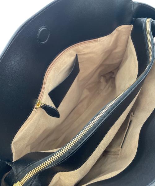 BOLDRINI SELLERIA（ボルドリーニ セレリア）BOLDRINI SELLERIA (ボルドリーニ セレリア) レザートートバッグ ブラックの古着・服飾アイテム