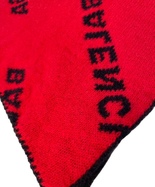 BALENCIAGA（バレンシアガ）BALENCIAGA (バレンシアガ) マフラー ネイビー×レッドの古着・服飾アイテム