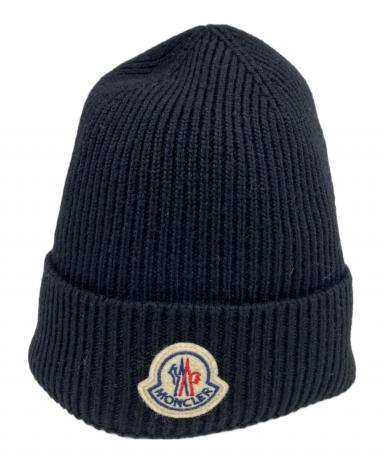 中古・古着通販】MONCLER (モンクレール) ニット帽 ブラック｜ブランド