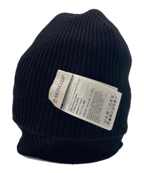 MONCLER（モンクレール）MONCLER (モンクレール) ニット帽 ブラックの古着・服飾アイテム