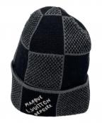 LOUIS VUITTONルイ ヴィトン）の古着「ビーニー・ダミエ ヘリテージ」｜ブラック