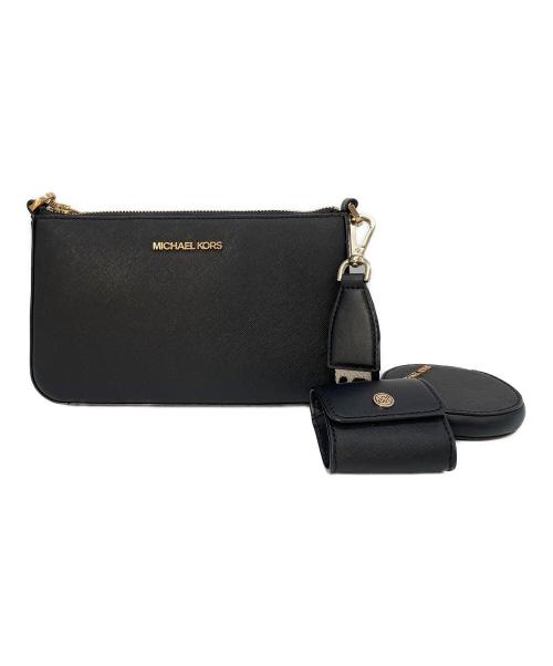 MICHAEL KORS（マイケルコース）MICHAEL KORS (マイケルコース) ショルダーバッグ ブラックの古着・服飾アイテム