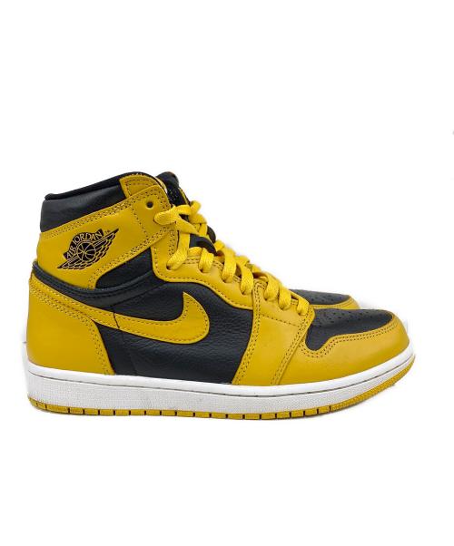 NIKE（ナイキ）NIKE (ナイキ) AIR JORDAN 1 RETRO HIGH OG POLLEN イエロー×ブラック サイズ:26㎝の古着・服飾アイテム