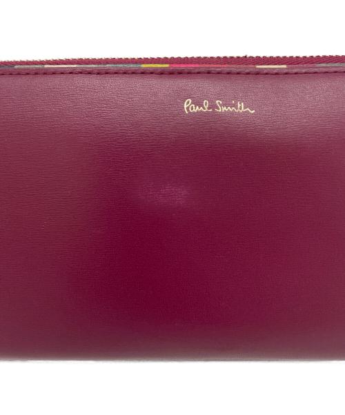 PAUL SMITH（ポールスミス）PAUL SMITH (ポールスミス) ラウンドファスナー長財布 ワインレッドの古着・服飾アイテム