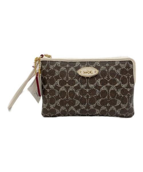 COACH（コーチ）COACH (コーチ) アクセサリーポーチ ブラウンの古着・服飾アイテム