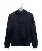 STONE ISLANDストーンアイランド）の古着「ガーメントダイコットンプルオーバーフーディー」｜ブラック