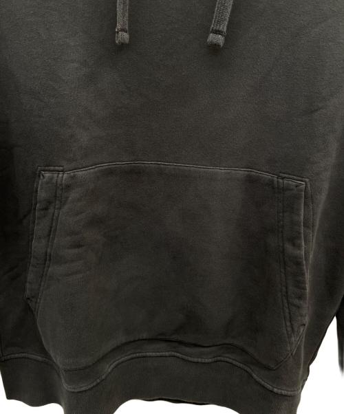 STONE ISLAND（ストーンアイランド）STONE ISLAND (ストーンアイランド) ガーメントダイコットンプルオーバーフーディー ブラック サイズ:Lの古着・服飾アイテム