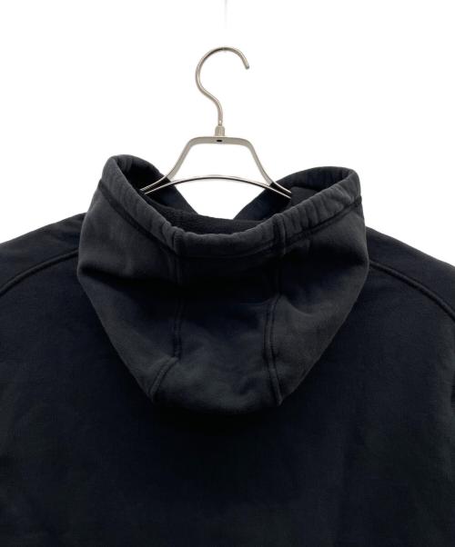 STONE ISLAND（ストーンアイランド）STONE ISLAND (ストーンアイランド) ガーメントダイコットンプルオーバーフーディー ブラック サイズ:Lの古着・服飾アイテム