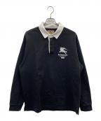 SUPREME×BURBERRYシュプリーム×バーバリー）の古着「ラグビーシャツ」｜ブラック
