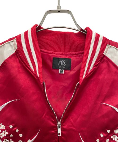 OBORO（オボロ）OBORO (オボロ) スカジャン レッド サイズ:XLの古着・服飾アイテム