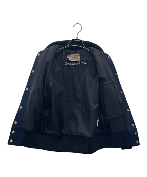 skookum（スクーカム）skookum (スクーカム) スタジャン ブラック×ネイビー サイズ:32の古着・服飾アイテム