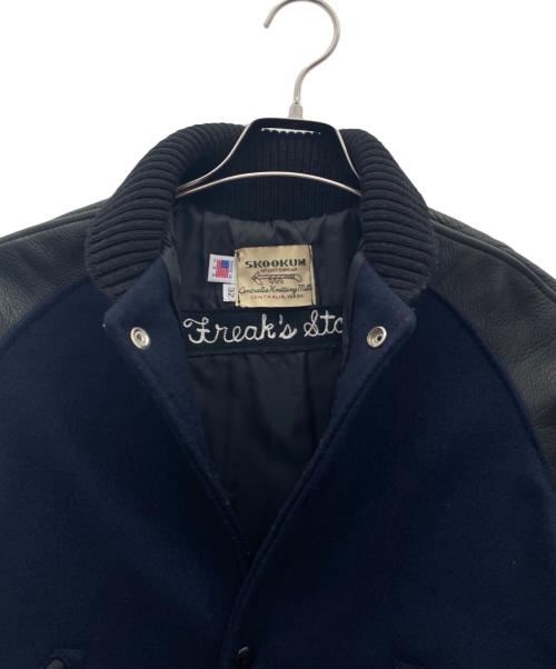 skookum（スクーカム）skookum (スクーカム) スタジャン ブラック×ネイビー サイズ:32の古着・服飾アイテム
