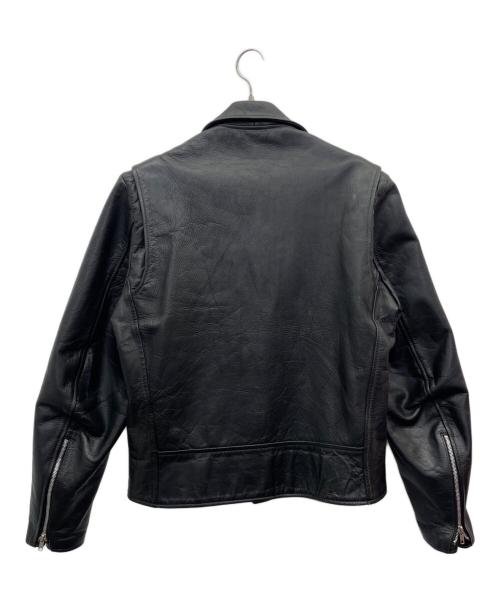 EXCELLED（エクセル）EXCELLED (エクセル) ダブルライダースジャケット ブラック サイズ:42Lの古着・服飾アイテム