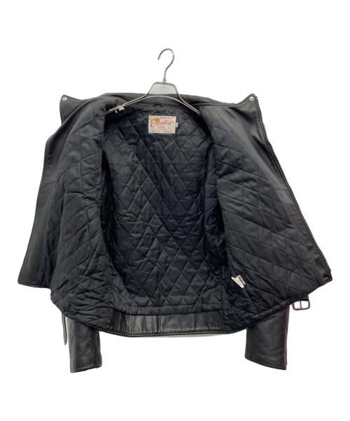 EXCELLED（エクセル）EXCELLED (エクセル) ダブルライダースジャケット ブラック サイズ:42Lの古着・服飾アイテム