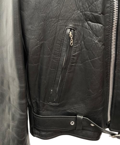 EXCELLED（エクセル）EXCELLED (エクセル) ダブルライダースジャケット ブラック サイズ:42Lの古着・服飾アイテム