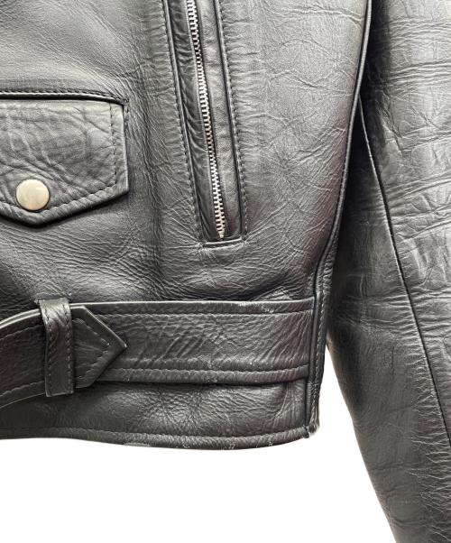 EXCELLED（エクセル）EXCELLED (エクセル) ダブルライダースジャケット ブラック サイズ:42Lの古着・服飾アイテム