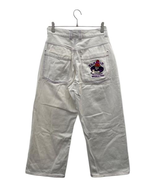 X-LARGE（エクストララージ）X-LARGE (エクストララージ) STITCH WIDE PANTS ホワイト サイズ:76cm (W30)の古着・服飾アイテム