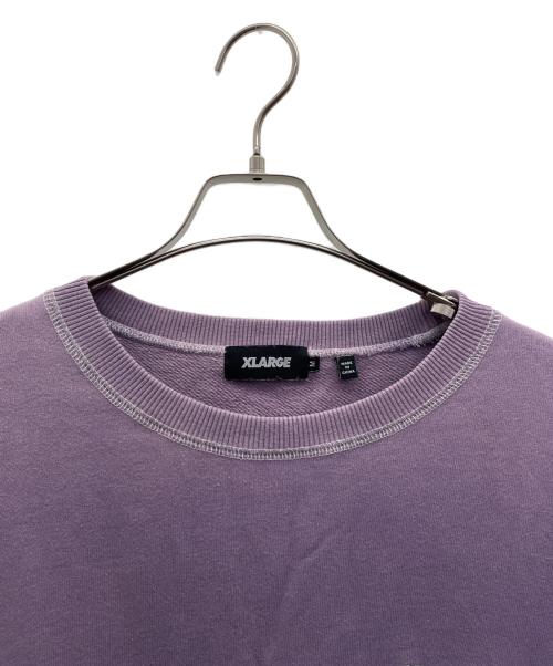 X-LARGE（エクストララージ）X-LARGE (エクストララージ) STITCH CREWNECK SWEAT パープル サイズ:Ｍの古着・服飾アイテム