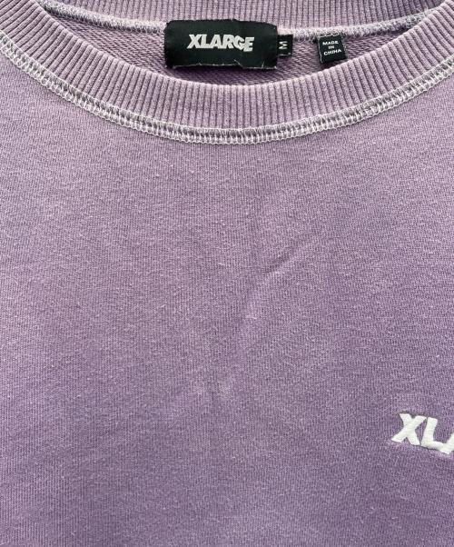 X-LARGE（エクストララージ）X-LARGE (エクストララージ) STITCH CREWNECK SWEAT パープル サイズ:Ｍの古着・服飾アイテム