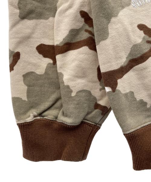 X-LARGE（エクストララージ）X-LARGE (エクストララージ) CAMO CREW NECK SWEAT ベージュ サイズ:Ｍの古着・服飾アイテム