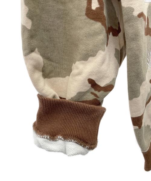 X-LARGE（エクストララージ）X-LARGE (エクストララージ) CAMO CREW NECK SWEAT ベージュ サイズ:Ｍの古着・服飾アイテム