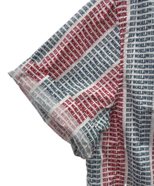 HUF（ハフ）HUF (ハフ) 半袖シャツ ホワイト サイズ:Lの古着・服飾アイテム