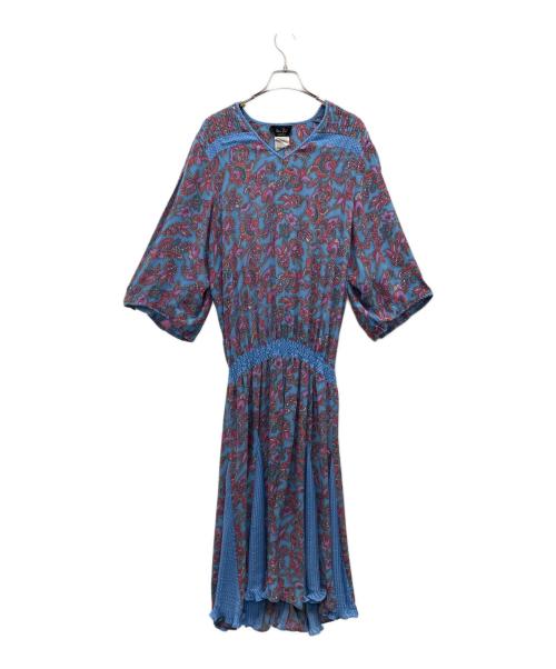 diane freis（ダイアンフレイス）diane freis (ダイアンフレイス) 長袖ワンピース ブルー サイズ:-の古着・服飾アイテム