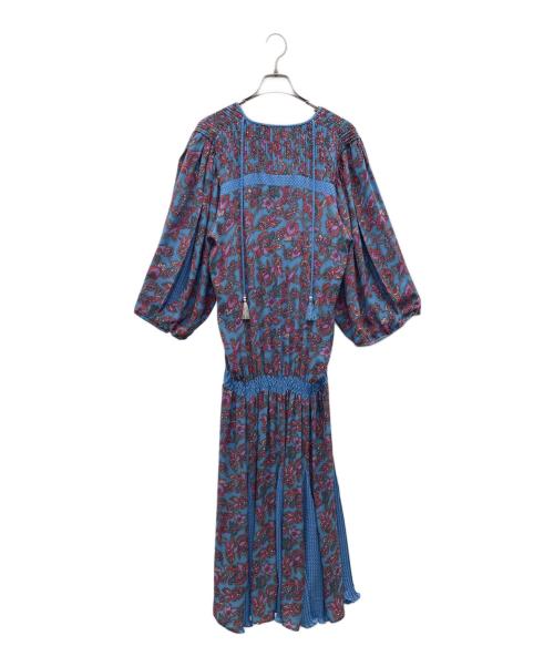 diane freis（ダイアンフレイス）diane freis (ダイアンフレイス) 長袖ワンピース ブルー サイズ:-の古着・服飾アイテム