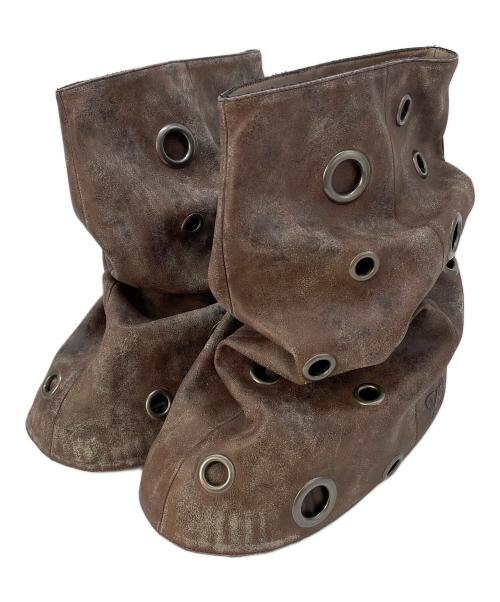 YELLO（イエロ）YELLO (イエロ) ショートブーツ ブラウン サイズ:XLの古着・服飾アイテム