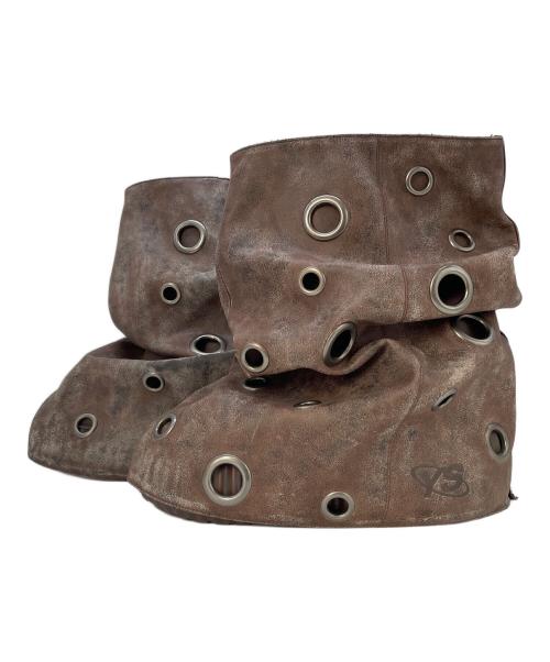 YELLO（イエロ）YELLO (イエロ) ショートブーツ ブラウン サイズ:XLの古着・服飾アイテム