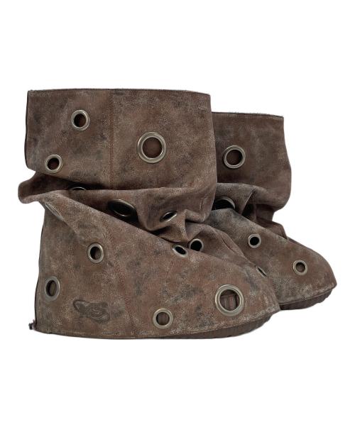 YELLO（イエロ）YELLO (イエロ) ショートブーツ ブラウン サイズ:XLの古着・服飾アイテム