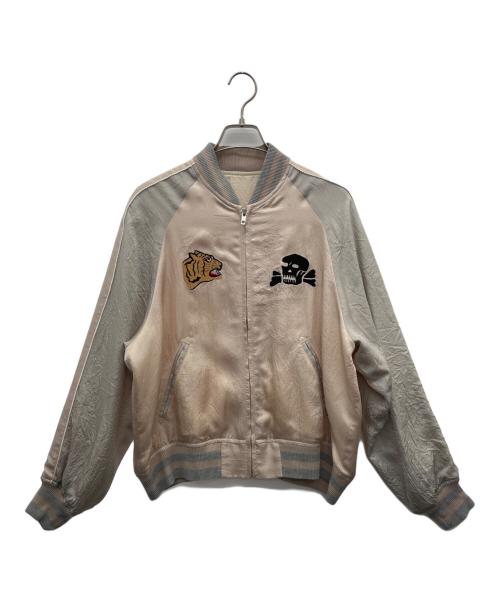 M TO R（ムウトアール）M TO R (ムウトアール) スカジャン ピンク×グレー サイズ:38の古着・服飾アイテム