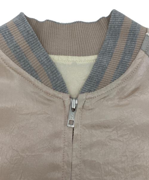 M TO R（ムウトアール）M TO R (ムウトアール) スカジャン ピンク×グレー サイズ:38の古着・服飾アイテム