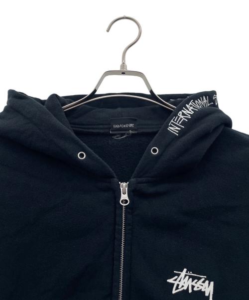 stussy（ステューシー）stussy (ステューシー) ジップパーカー ブラック サイズ:Ｍの古着・服飾アイテム
