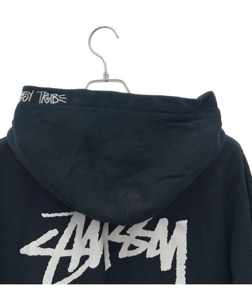 stussy（ステューシー）stussy (ステューシー) ジップパーカー ブラック サイズ:Ｍの古着・服飾アイテム