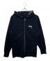 stussy（ステューシー）の古着「ジップパーカー」｜ブラック