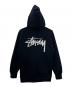 stussy (ステューシー) ジップパーカー ブラック サイズ:Ｍ：8000円