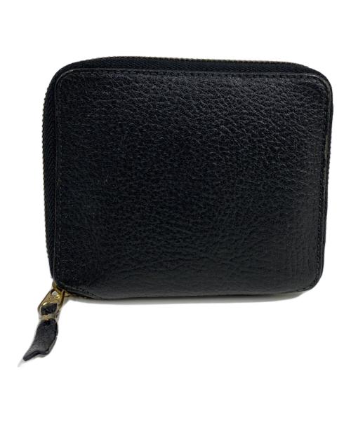 COMME des GARCONS（コムデギャルソン）COMME des GARCONS (コムデギャルソン) 2つ折り財布 ブラック×ブルーの古着・服飾アイテム