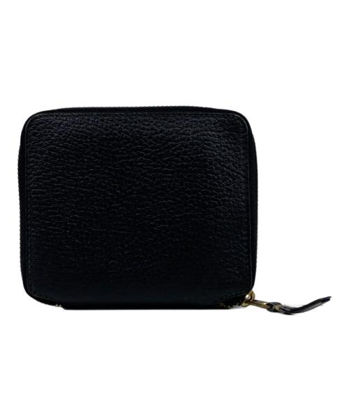 COMME des GARCONS（コムデギャルソン）COMME des GARCONS (コムデギャルソン) 2つ折り財布 ブラック×ブルーの古着・服飾アイテム