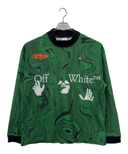 NIKE（ナイキ）NIKE (ナイキ) OFFWHITE (オフホワイト) AS M NRG MC DF AOP JERSEY KELLY GREEN グリーン×ブラック サイズ:XLの古着・服飾アイテム