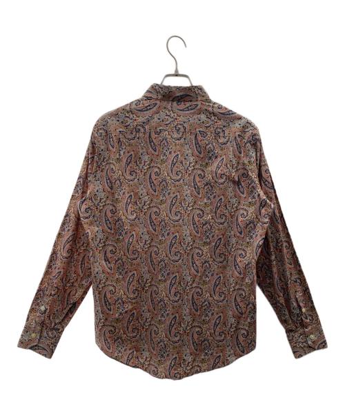 PAUL SMITH（ポールスミス）PAUL SMITH (ポールスミス) 長袖シャツ オレンジ×ネイビー サイズ:Mの古着・服飾アイテム
