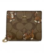 COACHコーチ）の古着「スナップウォレット」｜ブラウン