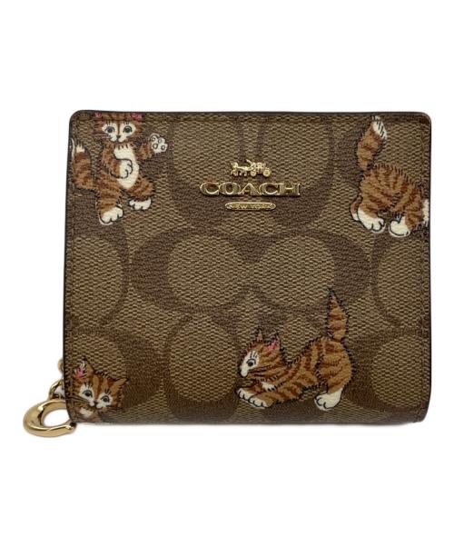 COACH（コーチ）COACH (コーチ) スナップウォレット ブラウンの古着・服飾アイテム