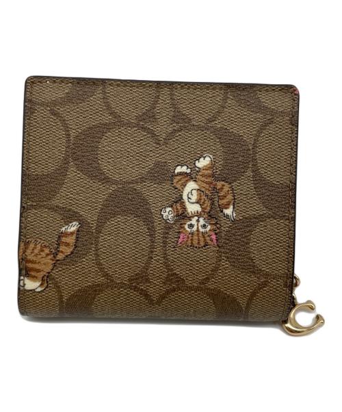 COACH（コーチ）COACH (コーチ) スナップウォレット ブラウンの古着・服飾アイテム