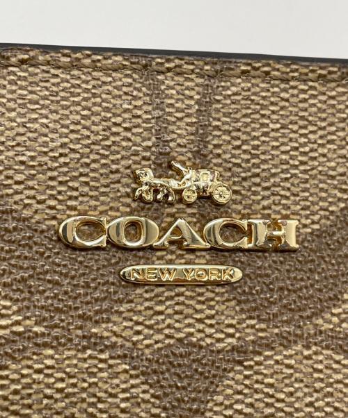 COACH（コーチ）COACH (コーチ) スナップウォレット ブラウンの古着・服飾アイテム