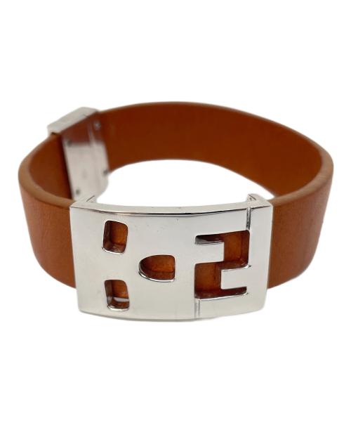 FENDI（フェンディ）FENDI (フェンディ) ドクロバックル ブラウンの古着・服飾アイテム